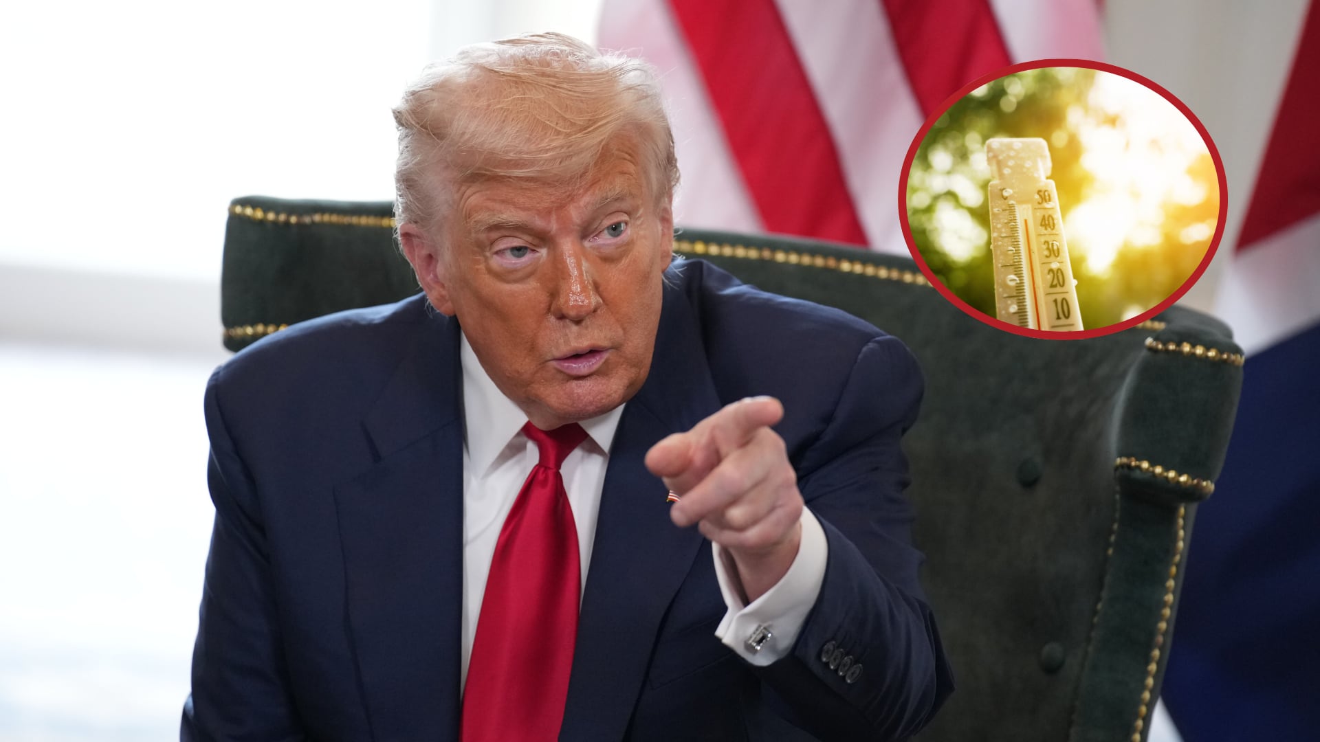 Donald Trump. Foto: Andrew Harnik.Cambio Climático. Foto: Getty Images.