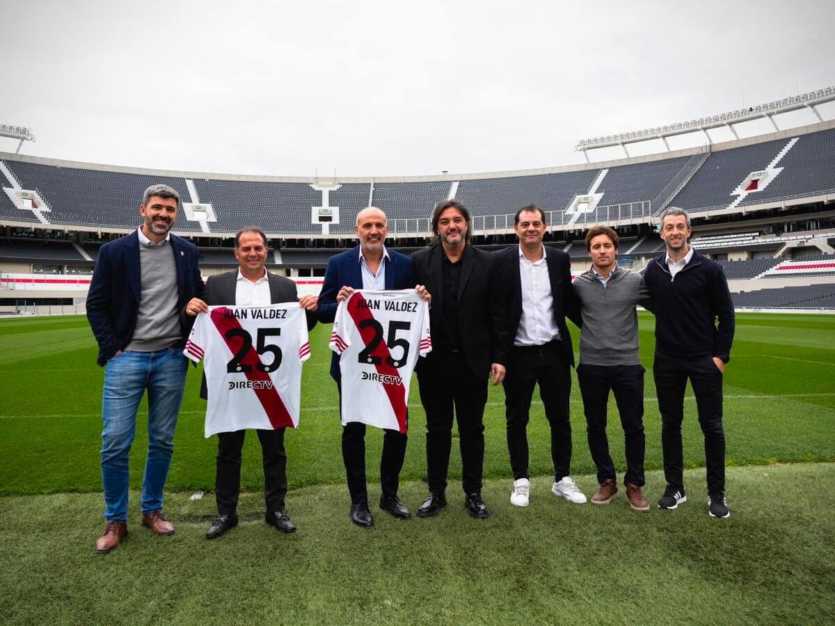 Histórico: Juan Valdez, nuevo patrocinador de River Plate