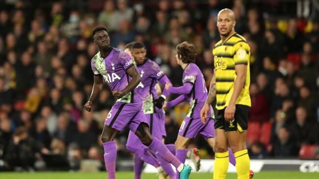 Watford 0 - 1 Tottenham en la Premier League 2021