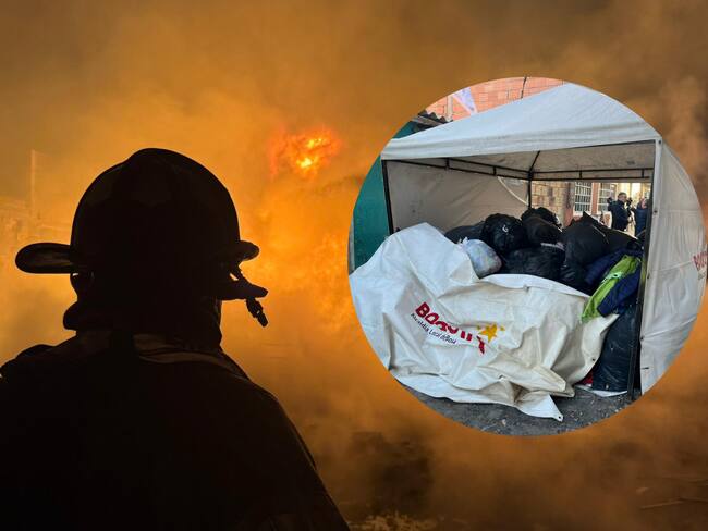 Afectados por incendio en Bosa ya recibieron ayudas: 16 familias han sido evacuadas