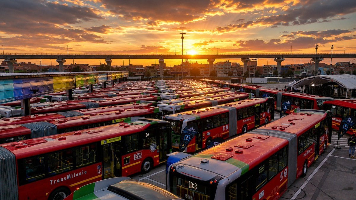TrasnMilenio presenta la nueva flota de buses eléctricos - Foto TransMilenio Vía X