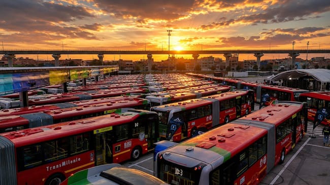 TrasnMilenio presenta la nueva flota de buses eléctricos - Foto TransMilenio Vía X