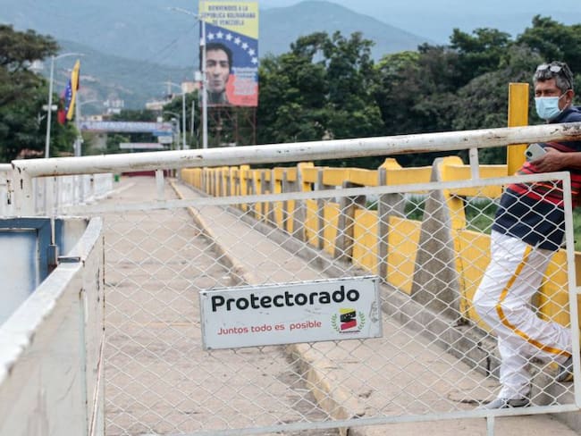 Paso fronterizo entre Norte de Santander (Colombia) y Táchira (Venezuela).                            Foto: Getty 