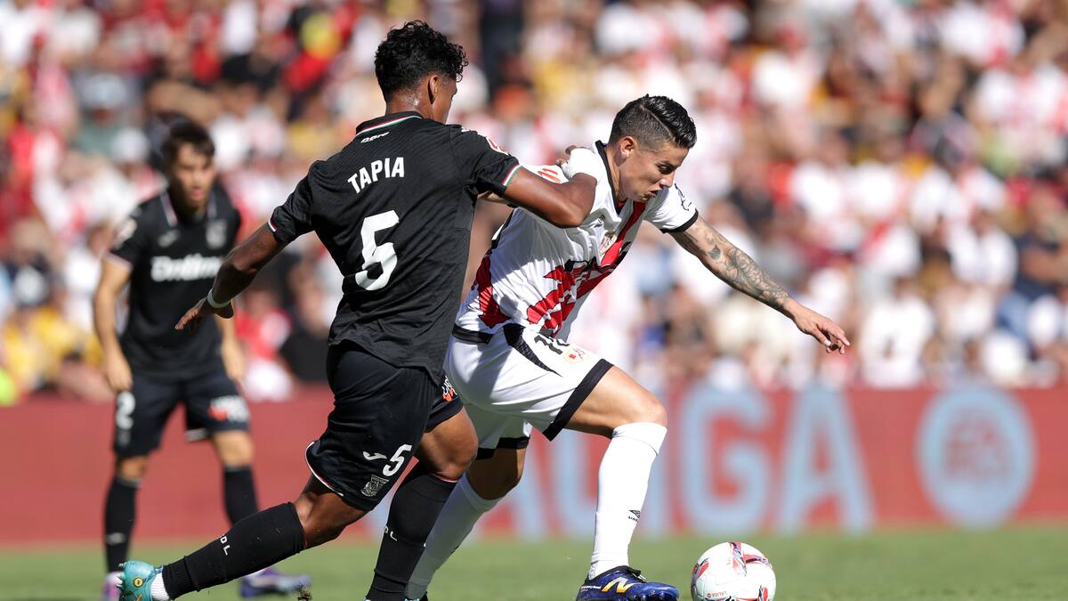 James Rodríguez debutó como titular con el Rayo Vallecano: Así le fue al colombiano