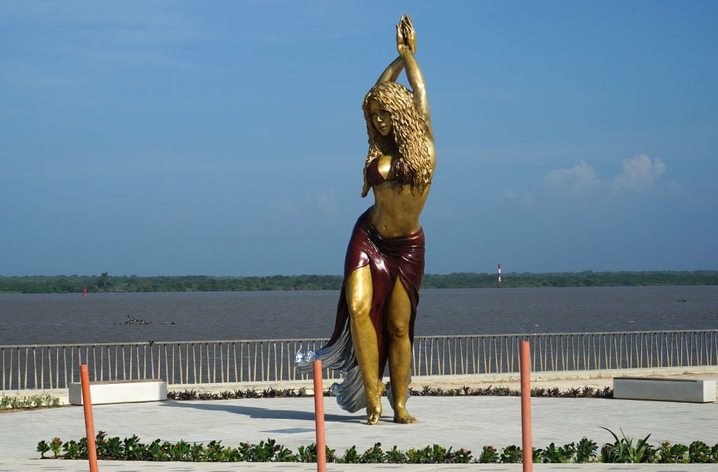 Estatua de Shakira en Malecón de Barranquilla // Getty Images