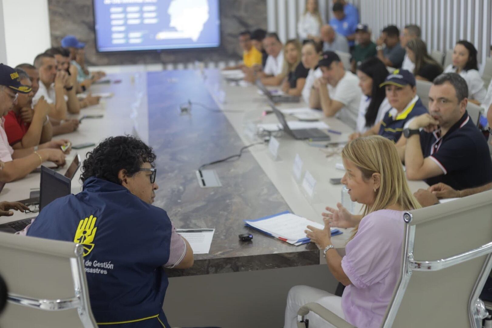 Reunión de mandatarios del departamento con el director de la UNGRD