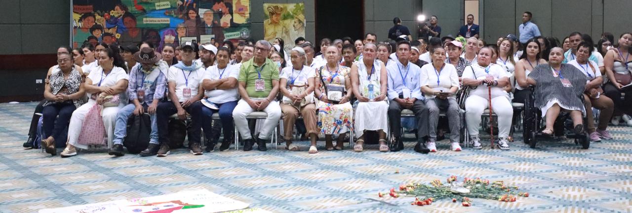 vIctimas acreditadas en el sub-caso Meta de falsos positivos. Foto cortesía JEP
