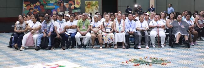 vIctimas acreditadas en el sub-caso Meta de falsos positivos. Foto cortesía JEP