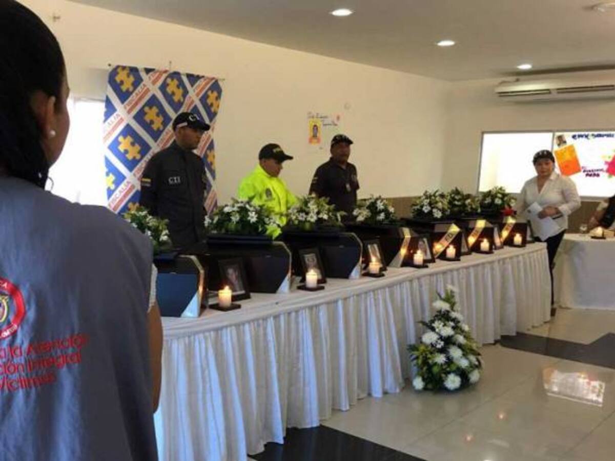 Siete familias del Magdalena reciben restos de familiares desaparecidos