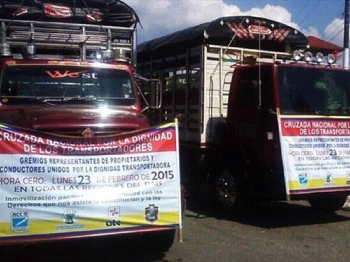 Por altos fletes, paro camionero eleva precios de productos en Antioquia