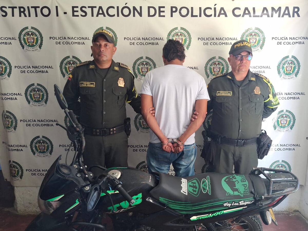 Policía capturó a un hombre con moto adulterada en vía Sincelejo – Calamar