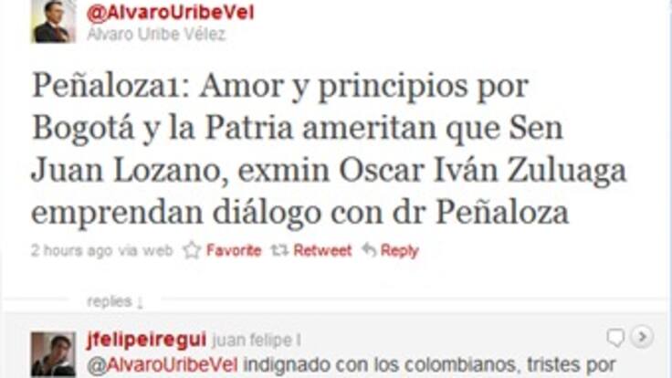 Uribe pide a La U que inicie diálogos para apoyar a Peñalosa a la alcaldía de Bogotá
