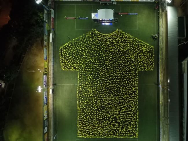 El récord Guinness con la camiseta del Atlético Bucaramanga