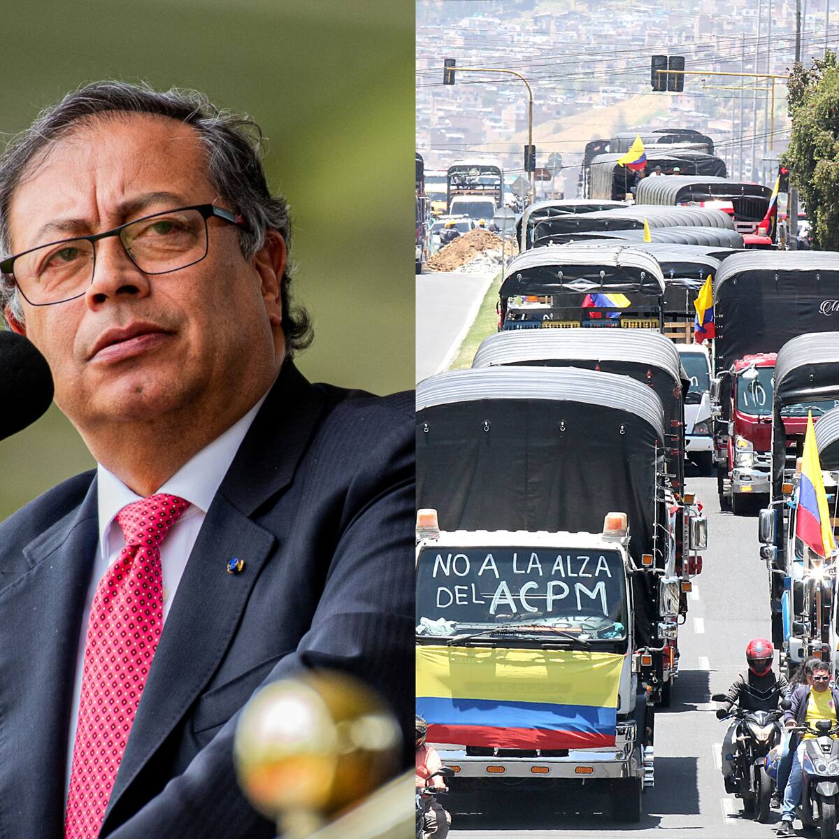Petro llama a la clase obrera a apoyar al país durante el paro camionero