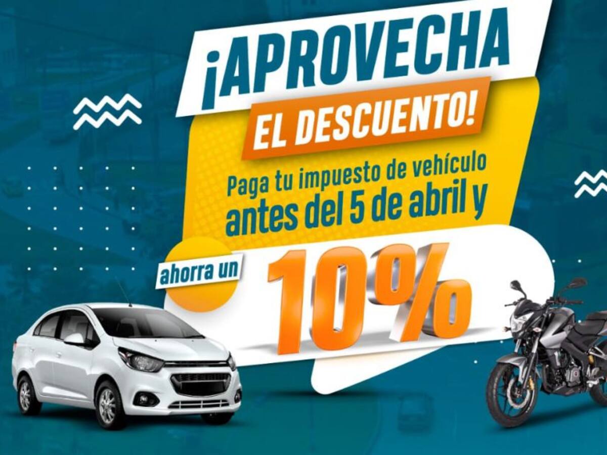 En Caldas impuesto de vehículo podrá pagarse con el 10% hasta el 5 de abril