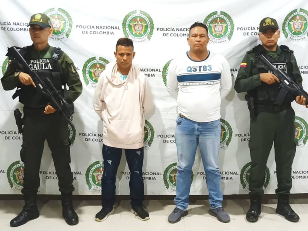 En Montería capturan a dos sujetos en el momento que recibían el pago de una extorsión