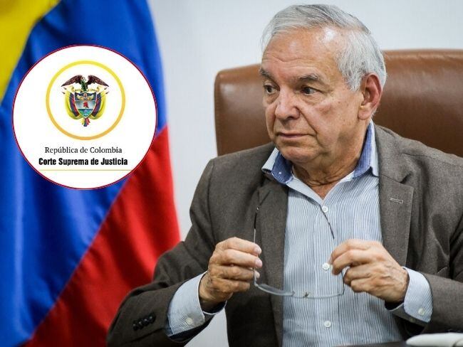 Exministro de Hacienda Ricardo Bonilla y logo de la Corte Suprema de Justicia. / Colprensa