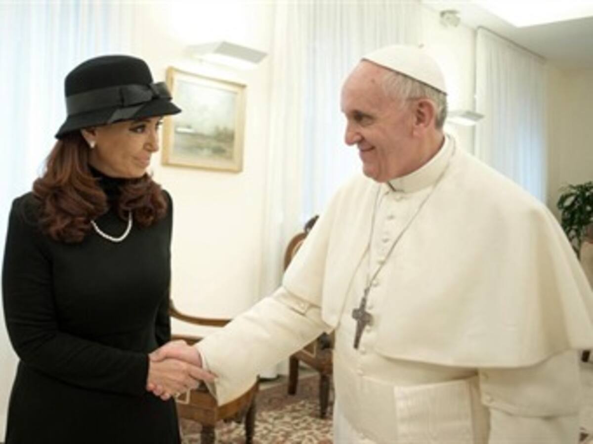 Cristina Fernández se reúne este lunes con el papa Francisco