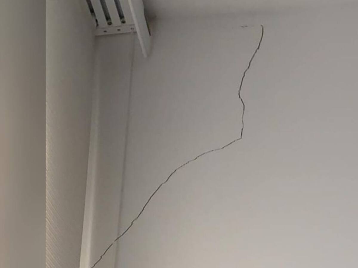 Vivienda resultó con fisuras tras fuerte temblor en Barranquilla