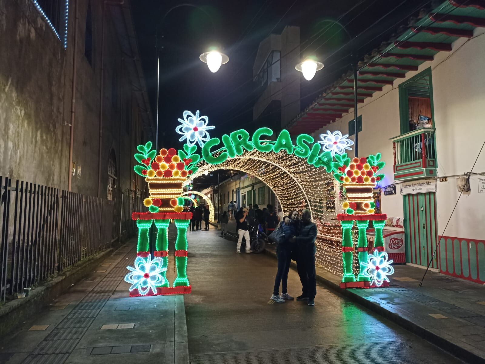 Alumbrado navideño en el municipio de Circasia, Quindío