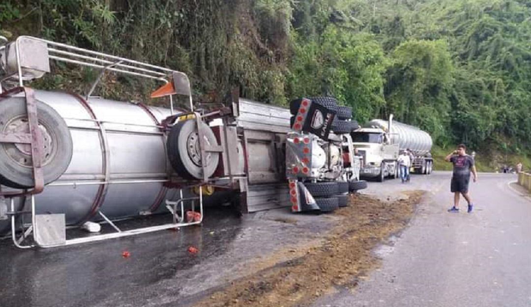 Carrotanque Accidentado via Cúcuta