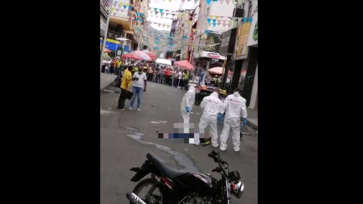 Presunto atracador murió al enfrentarse a la Policía en el centro de Cali