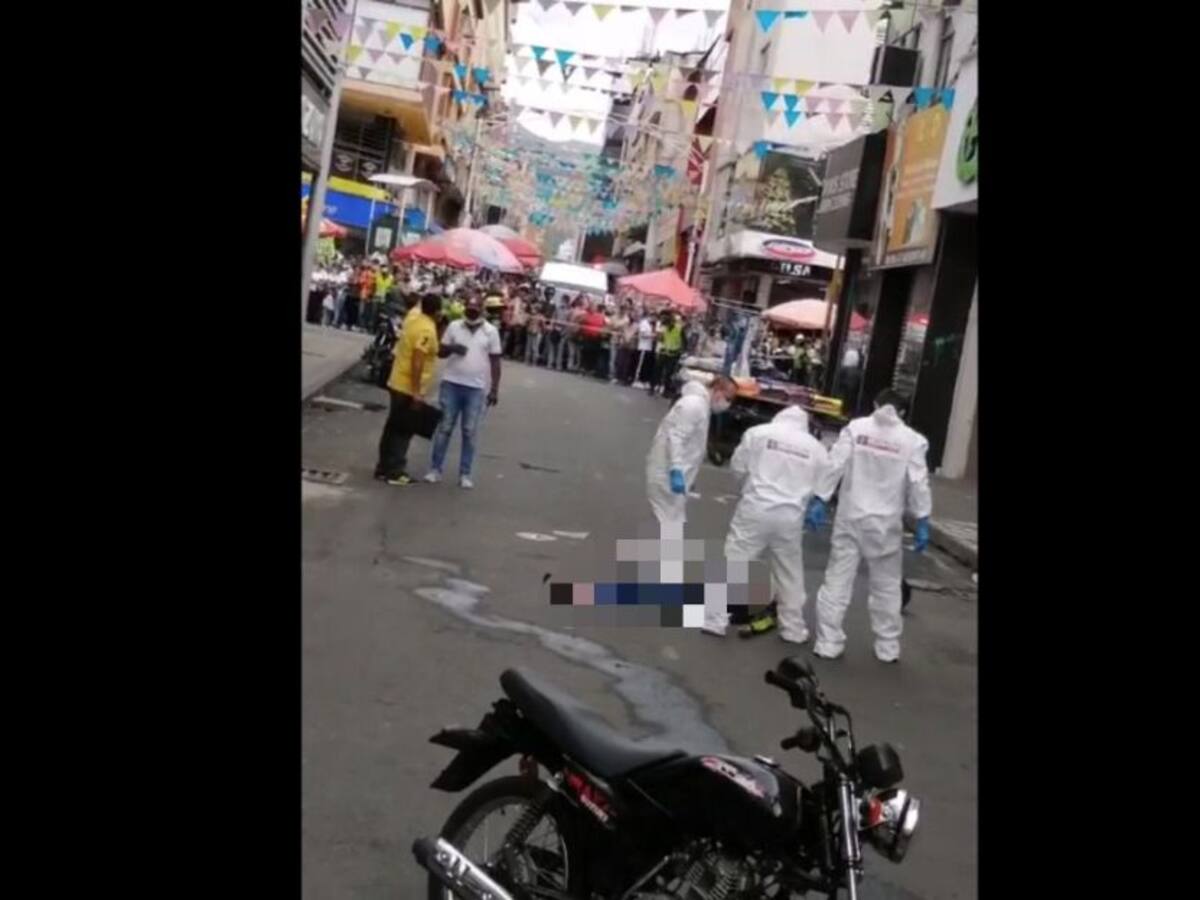 Presunto atracador murió al enfrentarse a la Policía en el centro de Cali