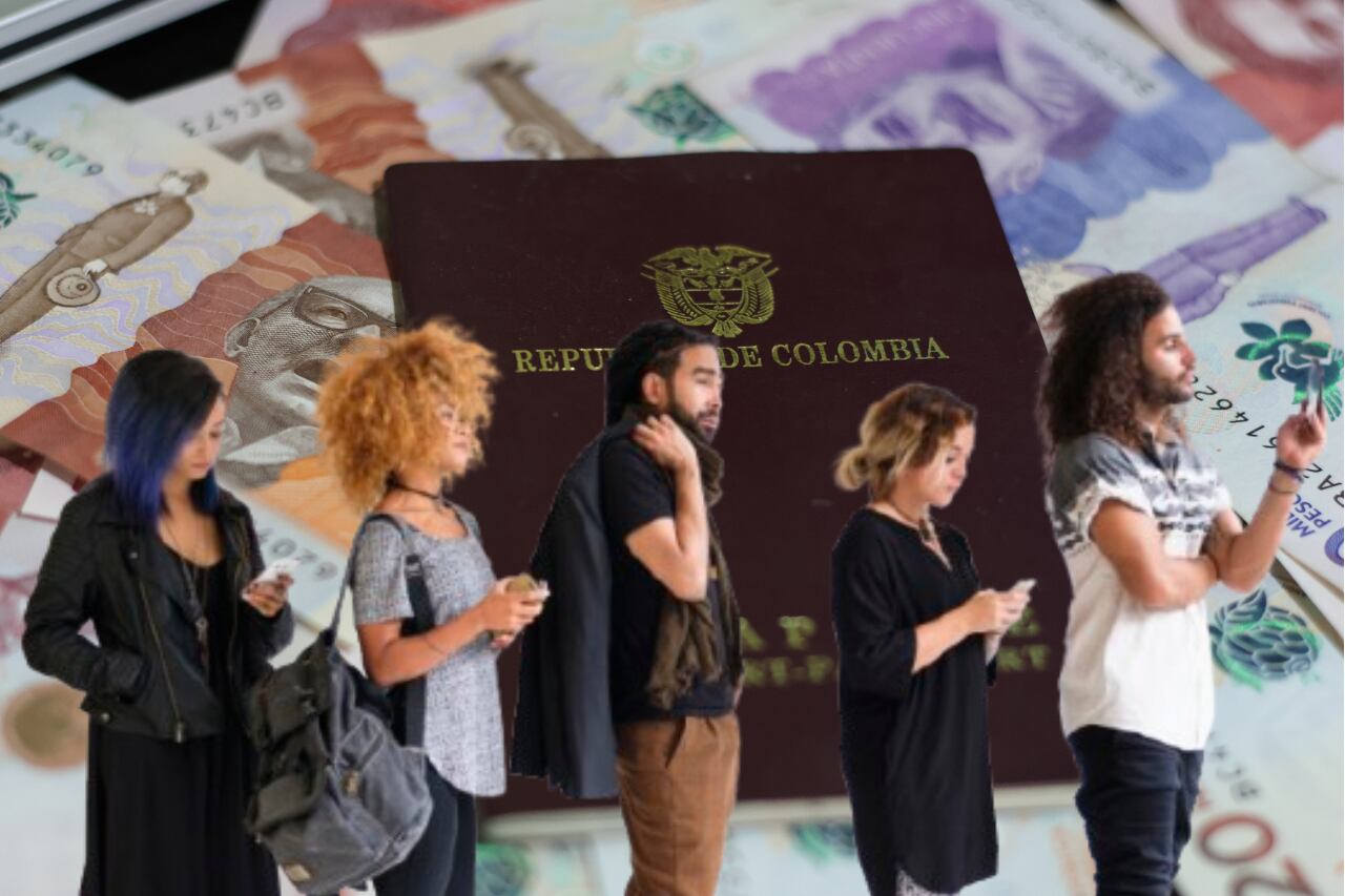 Imagen de referencia. 
Pasaporte y filas: Getty Images.