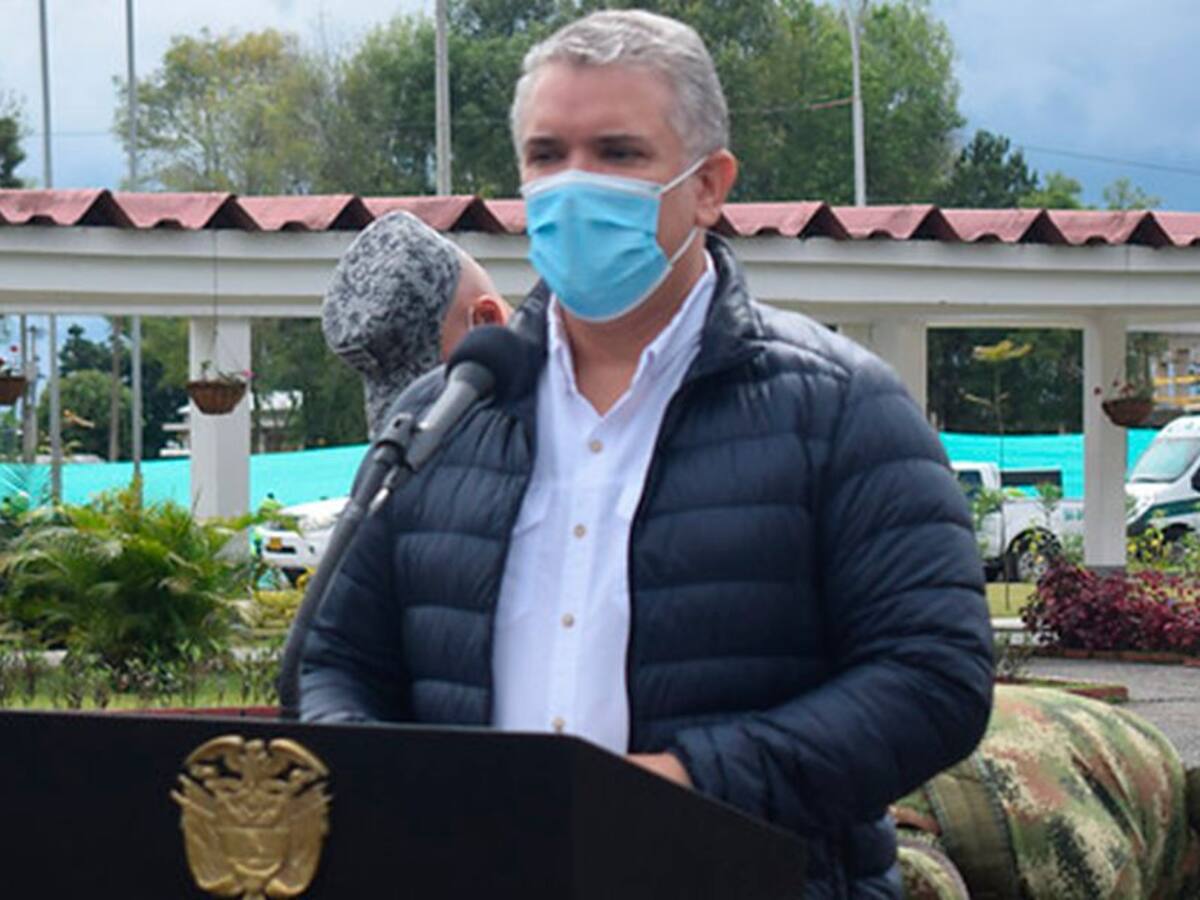 El presidente Duque se vacunará contra la COVID-19 el próximo domingo