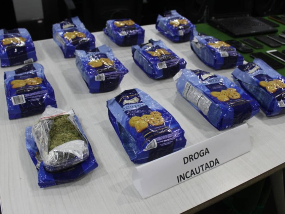 Hallan 12 kilos de marihuana en galletas de navidad en Barranquilla