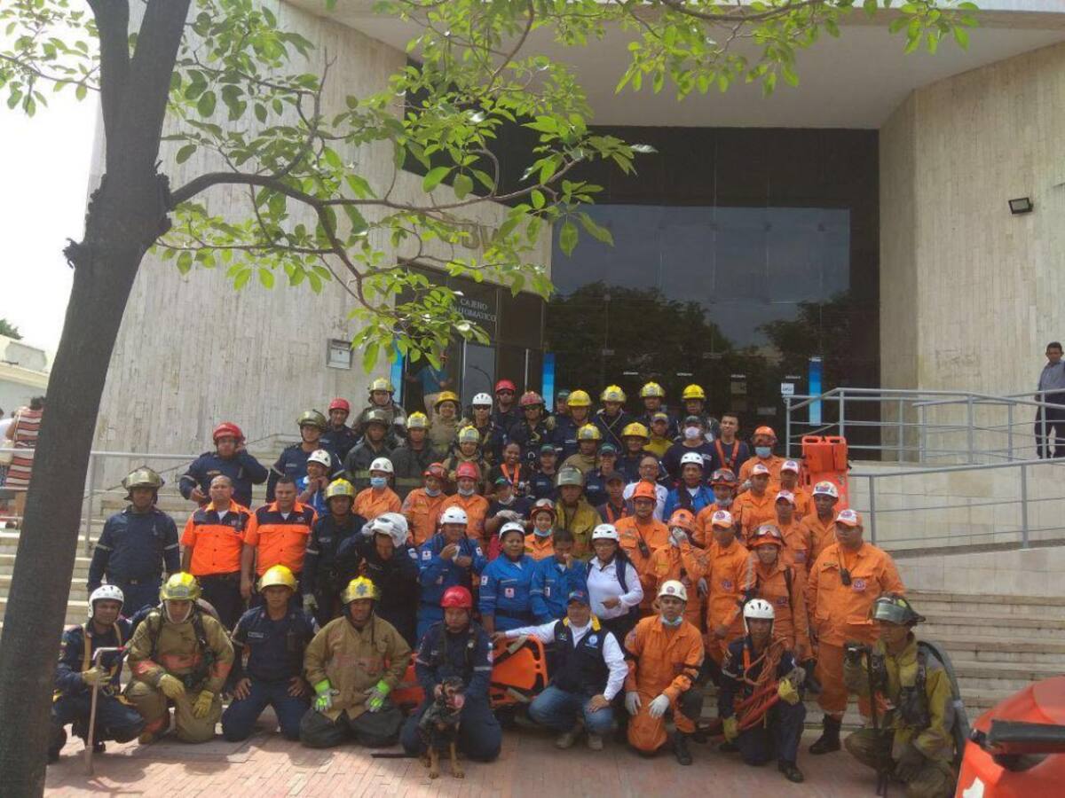 La Defensa Civil y Bomberos dirigieron el simulacro en 27 municipios de Magdalena y la ciudad de Santa Marta 