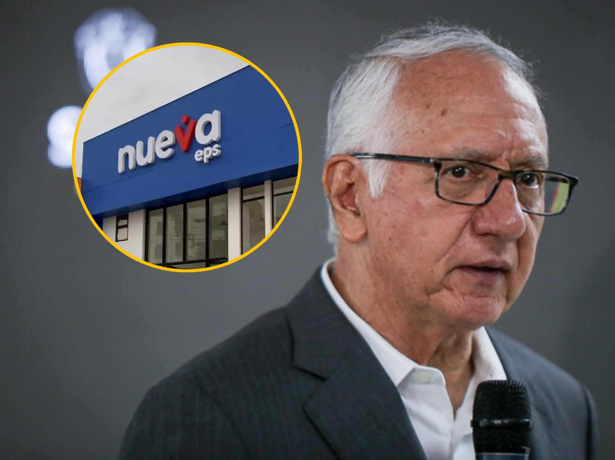 Nueva EPS y Guillermo Alfonso Jaramillo. Fotos: X Nueva EPS /  (Colprensa - Cristian Bayona).