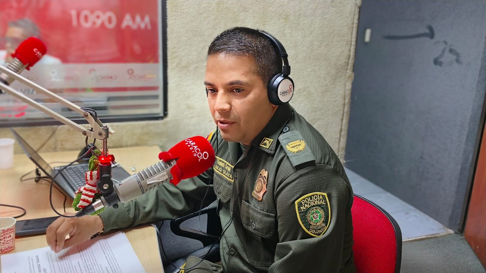 Teniente coronel Julio Olaya, comandante operativo MECUC / Foto: Caracol Radio