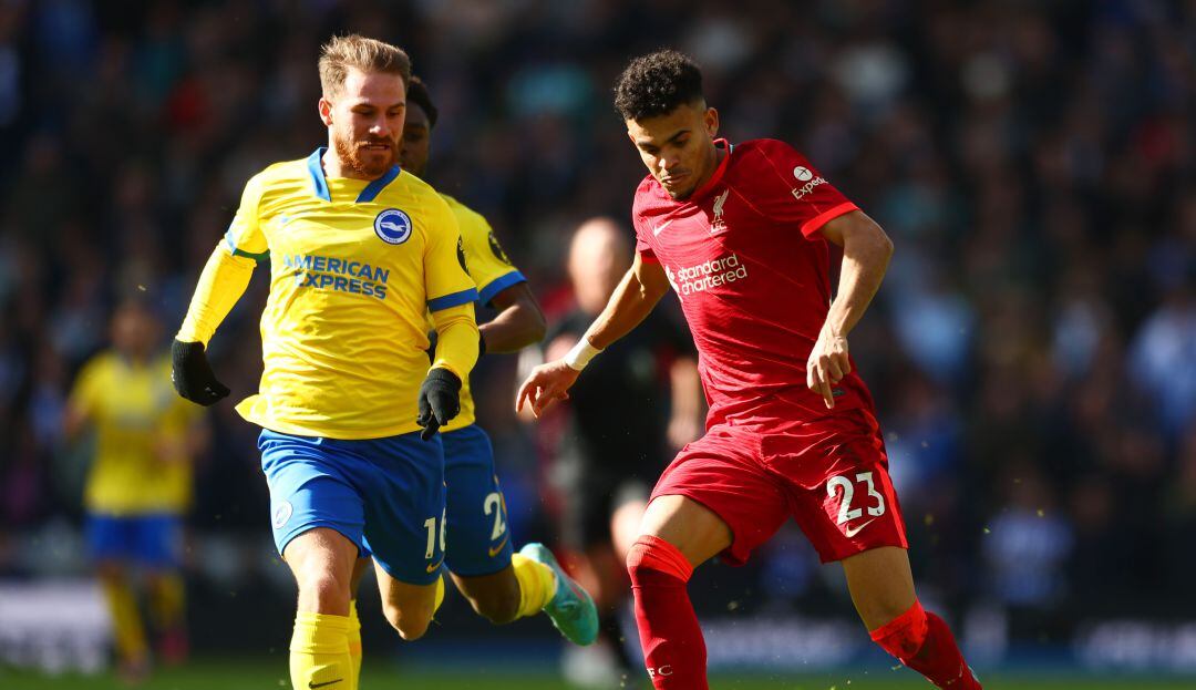 Luis Díaz y el argentino Alexis Mac Allister