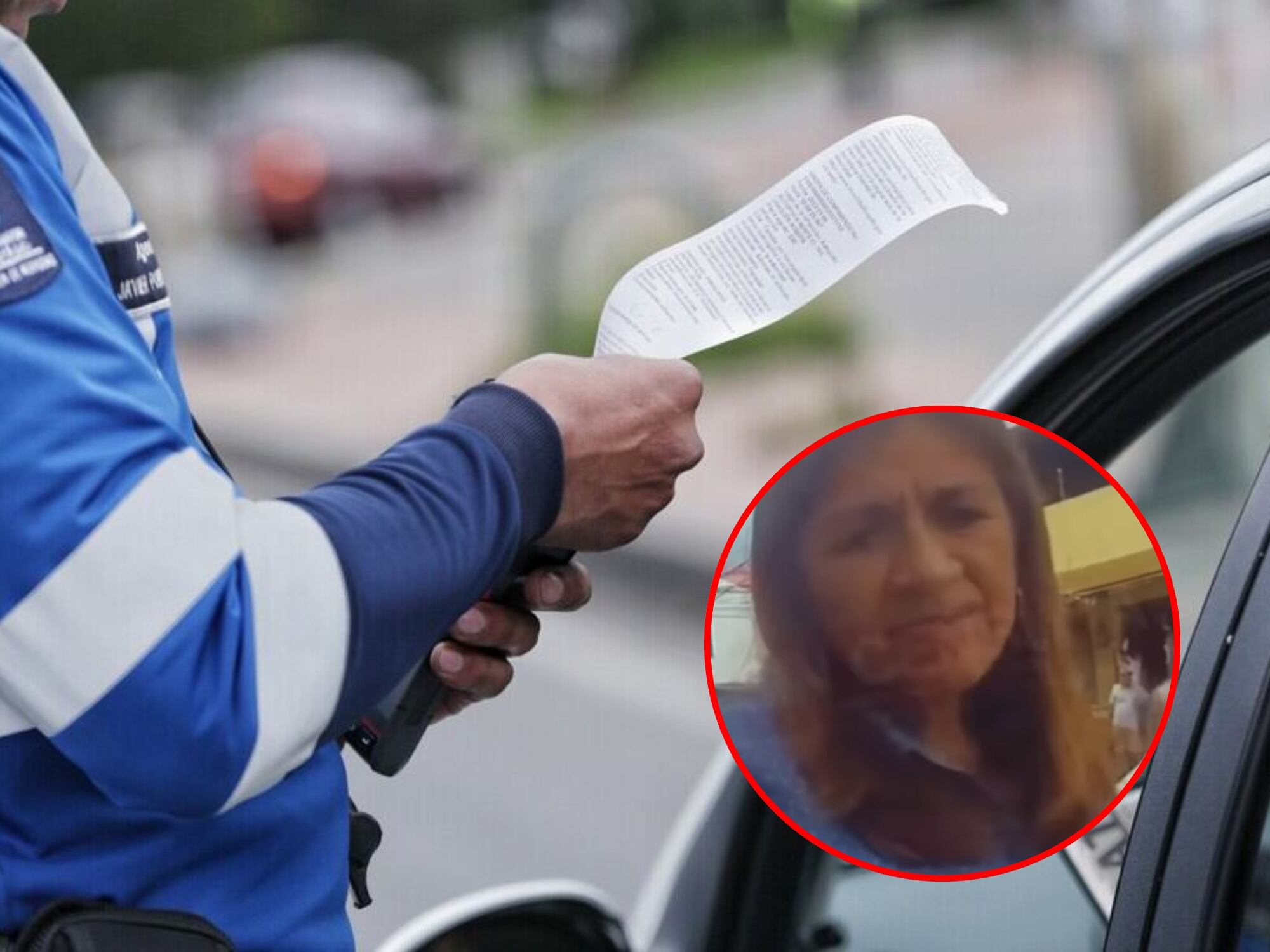 Secretaria en Fusa se molesta por comparendo