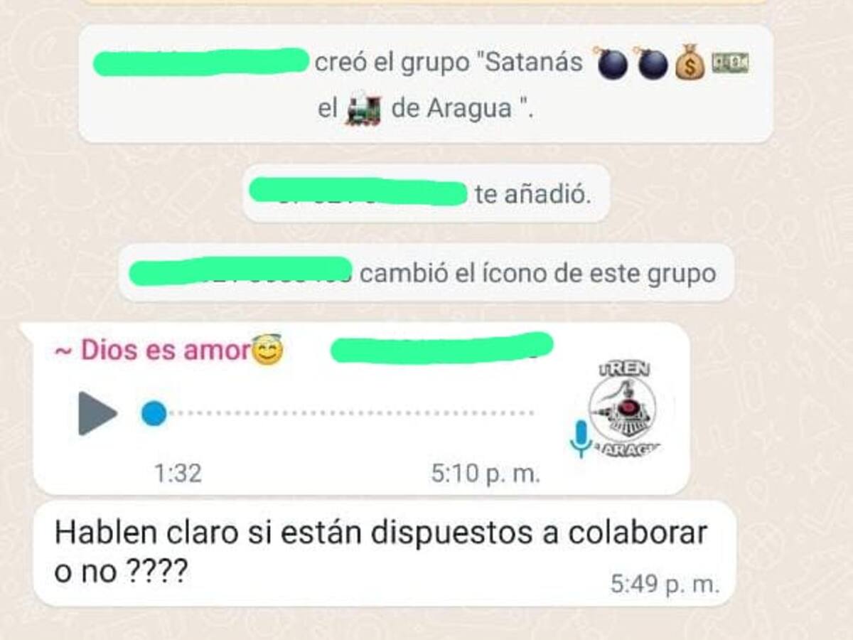 Exclusivo: Audios de Los Satanás y Tren de Aragua extorsionando a comerciantes de Kennedy