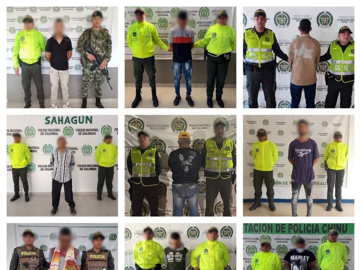 Capturan a nueve hombres por delitos sexuales con menores de 14 años en Córdoba