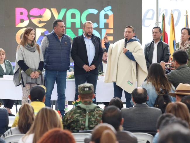 El gobernador de Boyacá realizó anuncios sobre los proyectos para los municipios de la provincia centro.
