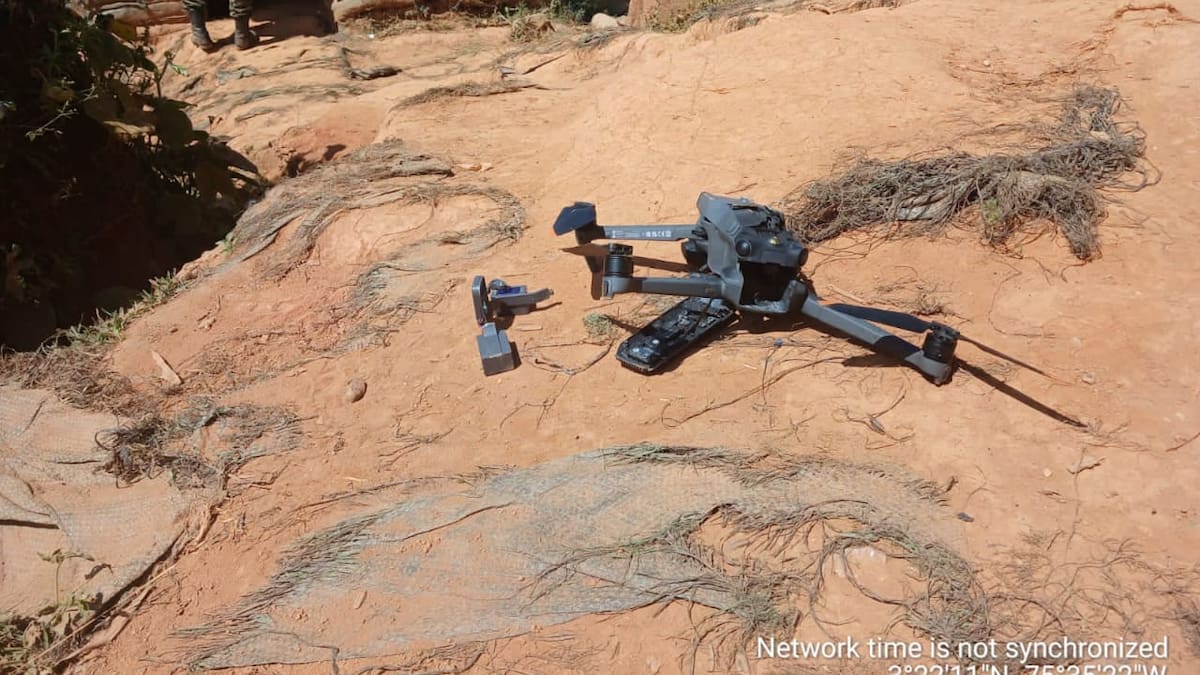 Disidencias armadas intentaron atacar con un dron base militar en el sur del Tolima