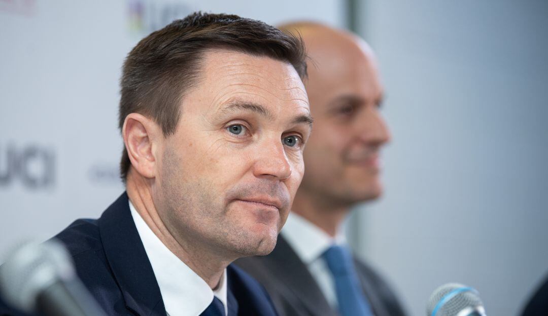 David Lappartient, Presidente de la Unión Ciclística Internacional (UCI).