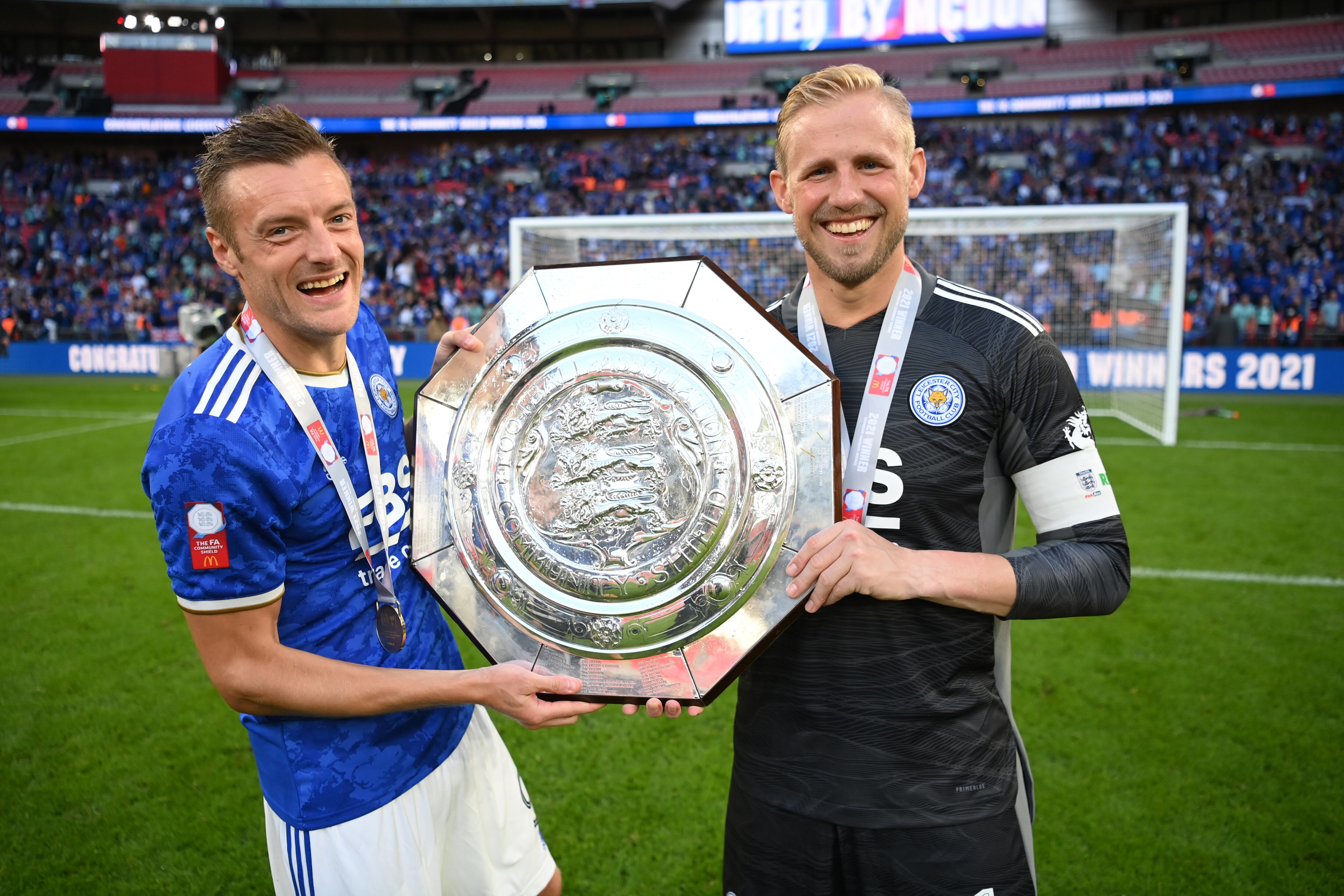 Leicester City celebrando la Community Shield. Foto: Getty Images.
