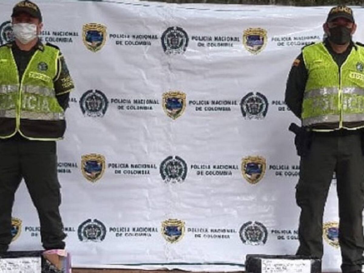 Incautaron nueve kilos de droga en las vías del departamento de Caldas