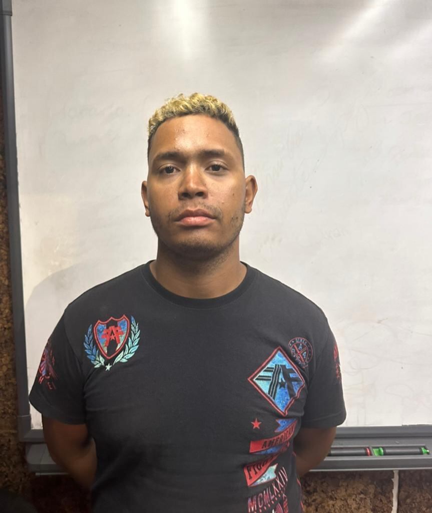 Sexto capturado por el caso Pecci. Cortesía: Policía Nacional.