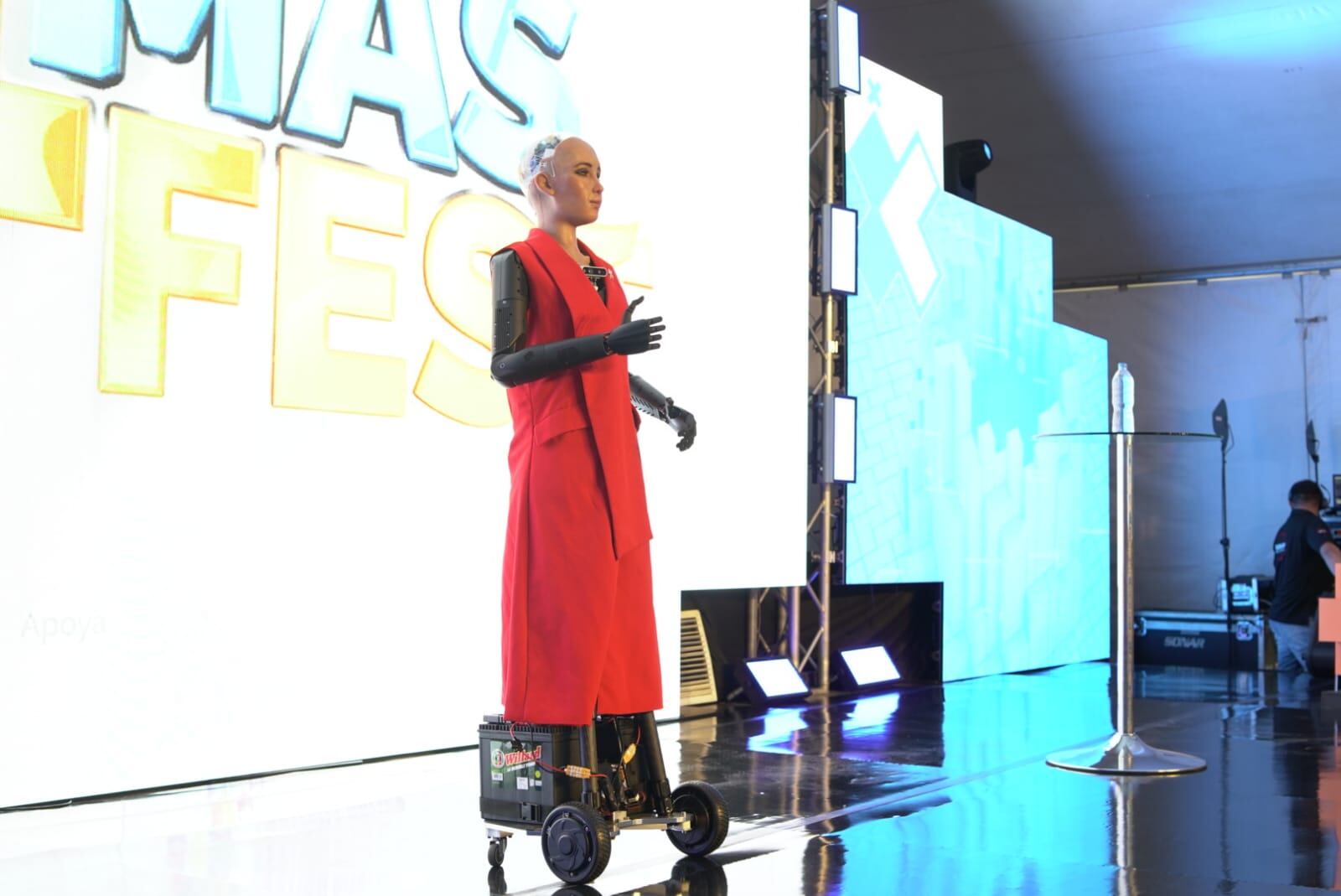 Robot humanoide Sophia en Cúcuta