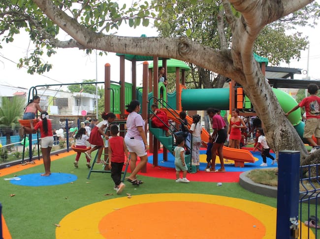 Parque renovado en Clemencia, Bolívar. // Alcaldía de Clemencia