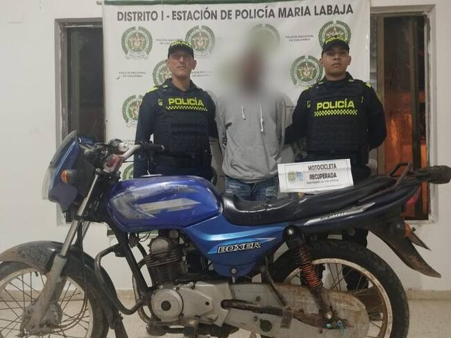 Capturan en flagrancia a mototaxista que trabajaba con moto robada