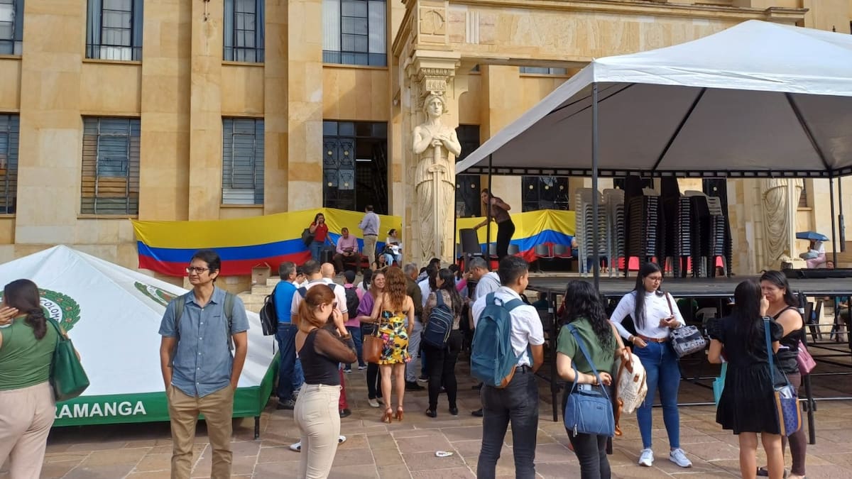Por protestas no hay servicio en el Palacio de Justicia y Fiscalía de Bucaramanga