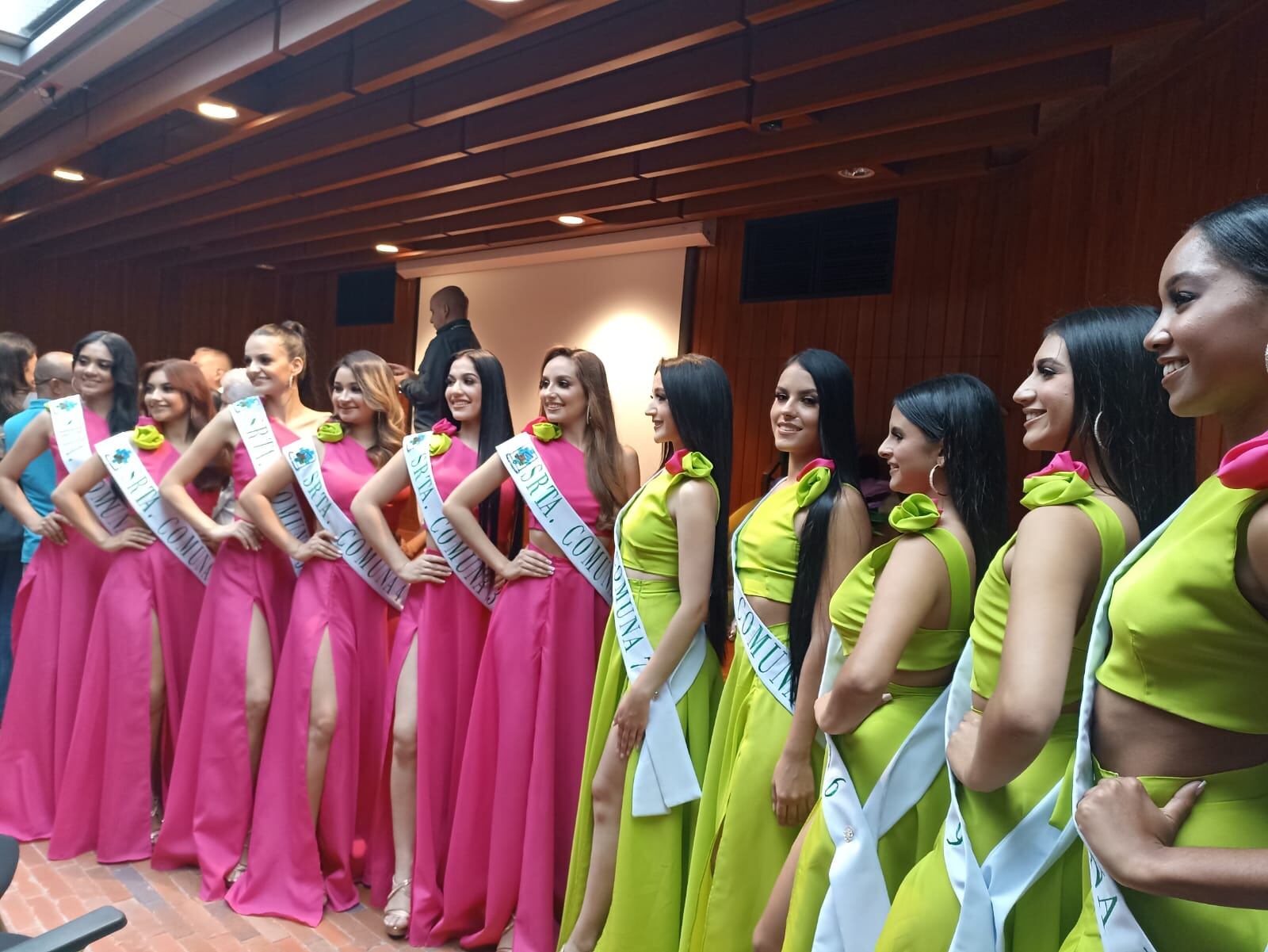11 Candidatas al reinado popular cuyabro en el marco de las fiestas de Armenia 134 años de fundación, Foto Adrián Trejos