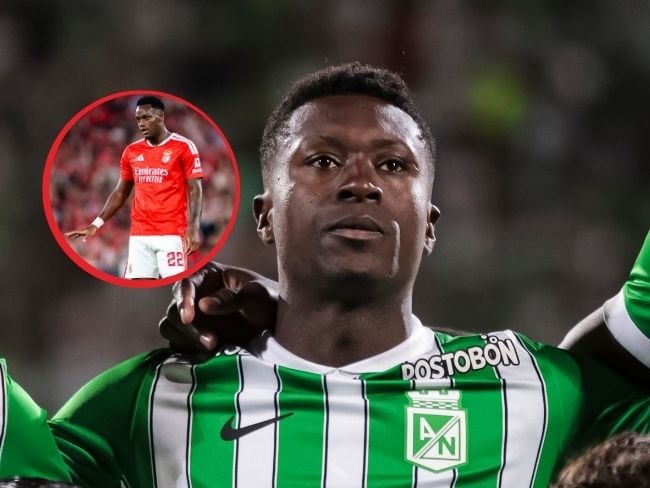 Marlos Moreno, delantero de Atlético Nacional / Getty Images.