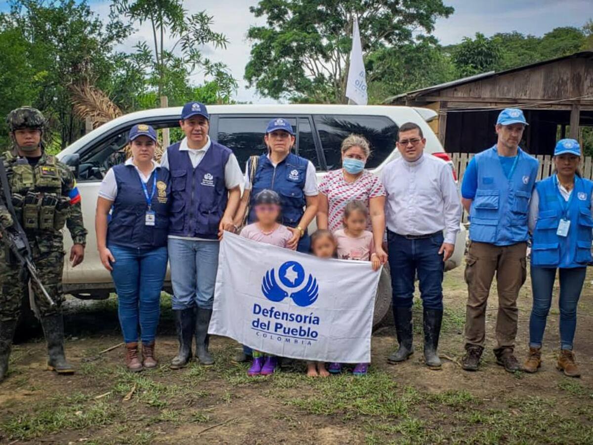 Liberadas dos menores de 7 y 8 años que estaban en poder de disidencias de ‘Iván Mordisco’